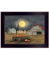 Trendy Decor 4u Harvest Moon By Billy Jacobs, Ready To Hang Framed Print, Black Frame, 18" X 14" In Multi