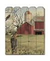 Trendy Decor 4u Harbingers Of Spring By Billy Jacobs, Printed Wall Art On A Wood Picket Fence, 16" X 20" In Multi