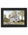 TRENDY DECOR 4U SUNDAY GO TO MEETIN BY BILLY JACOBS, PRINTED WALL ART, READY TO HANG, BLACK FRAME, 14" X 20"