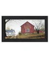 TRENDY DECOR 4U THE QUILT BARN BY BILLY JACOBS, PRINTED WALL ART, READY TO HANG, BLACK FRAME, 21" X 12"