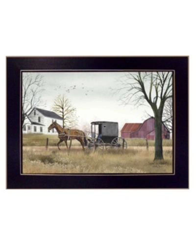 Trendy Decor 4u Goin' To Market By Billy Jacobs, Printed Wall Art, Ready To Hang, Black Frame, 14" X 20" In Multi