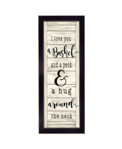 Trendy Decor 4u Hug Around The Neck By Cindy Jacobs, Printed Wall Art, Ready To Hang, Black Frame, 10" X 26" In Multi