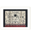 Trendy Decor 4u Bathroom By Linda Spivey, Ready To Hang Framed Print, White Frame, 18" X 14" In Multi