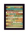 Trendy Decor 4u Dog Rules By Marla Rae, Printed Wall Art, Ready To Hang, Black Frame, 18" X 22" In Multi