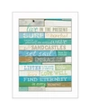 TRENDY DECOR 4U LIVE IN THE PRESENT BY MARLA RAE, PRINTED WALL ART, READY TO HANG, WHITE FRAME, 14" X 10"
