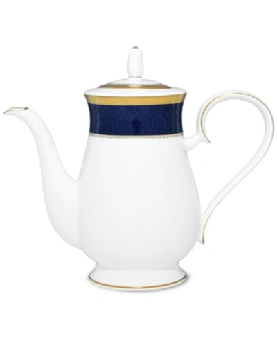 Noritake Odessa Cobalt Gold Coffee Server, 48 Oz. In Dark Blue