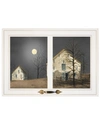 TRENDY DECOR 4U STILL OF THE NIGHT BY BILLY JACOBS, READY TO HANG FRAMED PRINT, WHITE WINDOW-STYLE FRAME, 21" X 15"
