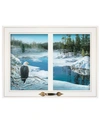 TRENDY DECOR 4U THE LOOKOUT BY KIM NORLIEN, READY TO HANG FRAMED PRINT, WHITE WINDOW-STYLE FRAME, 19" X 15"