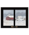 TRENDY DECOR 4U THE HOME PLACE BY BONNIE MOHR, READY TO HANG FRAMED PRINT, BLACK WINDOW-STYLE FRAME, 19" X 15"