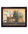 Trendy Decor 4u Family And Friends By Mary June, Printed Wall Art, Ready To Hang, Black Frame, 18" X 14" In Multi