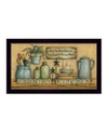 TRENDY DECOR 4U COUNTRY KITCHEN BY MARY JUNE, PRINTED WALL ART, READY TO HANG, BLACK FRAME, 20" X 11"