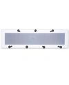 TRENDY DECOR 4U 7-PEG MUG RACK BY MILLWORK ENGINEERING, WHITE FRAME, 26" X 7"