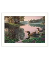 TRENDY DECOR 4U NORTHERN TRANQUILITY BY KIM NORLIEN, READY TO HANG FRAMED PRINT, WHITE FRAME, 20" X 14"