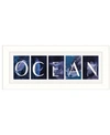 TRENDY DECOR 4U OCEAN BY ROBIN-LEE VIEIRA, PRINTED WALL ART, READY TO HANG, WHITE FRAME, 20" X 8"