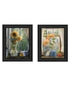 TRENDY DECOR 4U FLOWERS COLLECTION BY ED WARGO, PRINTED WALL ART, READY TO HANG, BLACK FRAME, 28" X 18"