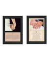 TRENDY DECOR 4U MARRIAGE COLLECTION BY B. MOHR AND J. SPIVEY, PRINTED WALL ART, READY TO HANG, BLACK FRAME, 20" X 14