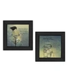 TRENDY DECOR 4U GLASS JARS COLLECTION BY ROBIN-LEE VIEIRA, PRINTED WALL ART, READY TO HANG, BLACK FRAME, 28" X 14"