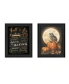 TRENDY DECOR 4U PUMPKIN PATCH COLLECTION BY MOLLIE B., PRINTED WALL ART, READY TO HANG, BLACK FRAME, 28" X 18"