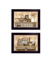 TRENDY DECOR 4U RUSTIC STILL LIFE COLLECTION BY LINDA SPIVEY, PRINTED WALL ART, READY TO HANG, BLACK FRAME, 20" X 14