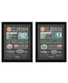 TRENDY DECOR 4U REMINDERS FROM MOM AND DAD COLLECTION BY TONYA CRAWFORD, PRINTED WALL ART, READY TO HANG, BLACK FRAM