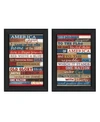TRENDY DECOR 4U AMERICA PROUD I COLLECTION BY MARLA RAE, PRINTED WALL ART, READY TO HANG, BLACK FRAME, 20" X 14"