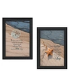TRENDY DECOR 4U A GIFT FROM THE SEA COLLECTION BY ROBIN-LEE VIEIRA, PRINTED WALL ART, READY TO HANG, BLACK FRAME, 30