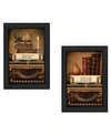 TRENDY DECOR 4U VINTAGE-LIKE LESSONS COLLECTION BY ROBIN-LEE VIEIRA, PRINTED WALL ART, READY TO HANG, BLACK FRAME, 1