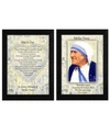 TRENDY DECOR 4U HOW TO LIVE QUOTES BY MOTHER TERESA COLLECTION, PRINTED WALL ART, READY TO HANG, BLACK FRAME, 10" X 