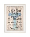 Trendy Decor 4u Bathroom Humor By Debbie Dewitt, Ready To Hang Framed Print, White Frame, 15" X 19" In Multi