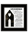 TRENDY DECOR 4U MY GRANDMA IS THE BEST BY CINDY JACOBS, READY TO HANG FRAMED PRINT, BLACK FRAME, 15" X 15"