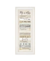 Trendy Decor 4u Mr And Mrs By Marla Rae, Ready To Hang Framed Print, White Frame, 11" X 27" In Multi