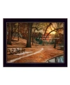 TRENDY DECOR 4U I WILL GIVE YOU REST BY BY ROBIN-LEE VIEIRA, READY TO HANG FRAMED PRINT, BLACK FRAME, 18" X 14"