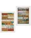 TRENDY DECOR 4U TODAY IS 2-PIECE VIGNETTE BY MARLA RAE, WHITE FRAME, 15" X 21"