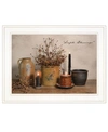 TRENDY DECOR 4U SIMPLE BLESSINGS BY BILLY JACOBS, READY TO HANG FRAMED PRINT, WHITE FRAME, 19" X 15"