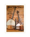 TRENDY DECOR 4U MUSIC BY BILLY JACOBS, READY TO HANG FRAMED PRINT, WHITE FRAME, 23" X 33"