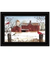Trendy Decor 4u Winter Days By Billy Jacobs, Ready To Hang Framed Print, Black Frame, 15" X 11" In Multi