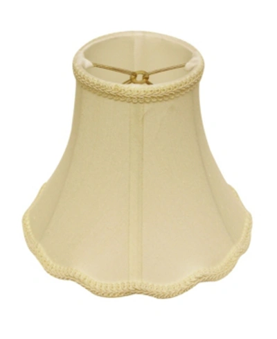 Cloth & Wire Cloth&wire Soft Box Chandelier Lampshade With Double Flame Clip In Off-white
