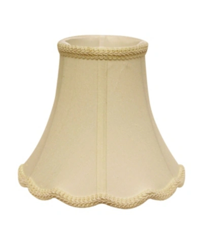 Cloth & Wire Cloth&wire Slant Scallop Bell Softback Lampshade With Washer Fitter In Off-white