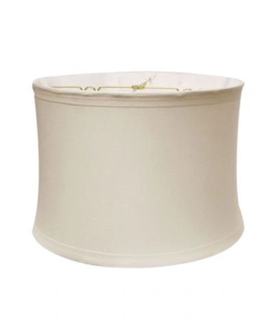 Cloth & Wire Cloth&wire Drum No Hug With 1" Trim Softback Lampshade With Washer Fitter In Winter Wht
