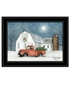Trendy Decor 4u Wintry Weather By Billy Jacobs, Ready To Hang Framed Print, Black Frame, 19" X 15" In Multi