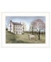 TRENDY DECOR 4U SPRING AT WHITE HOUSE FARM BY BILLY JACOBS, READY TO HANG FRAMED PRINT, WHITE FRAME, 21" X 15"