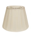 Cloth & Wire Cloth&wire Slant English Box Pleat Softback Lampshade With Washer Fitter In Off-white