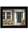 TRENDY DECOR 4U PARKED OUT FRONT BY JOHN ROSSINI, READY TO HANG FRAMED PRINT, BLACK FRAME, 19" X 15"