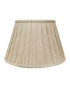 CLOTH & WIRE CLOTH&WIRE SLANT LINEN BOX PLEAT SOFTBACK LAMPSHADE WITH WASHER FITTER