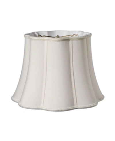 Cloth & Wire Cloth&wire Slant Melon Out Scallop Softback Lampshade With Washer Fitter In Cream