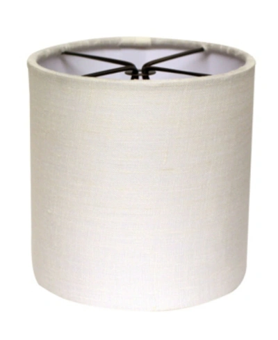 Cloth & Wire Cloth&wire Slant Bell Softback Lampshade With Bulb Clip In Winter Wht