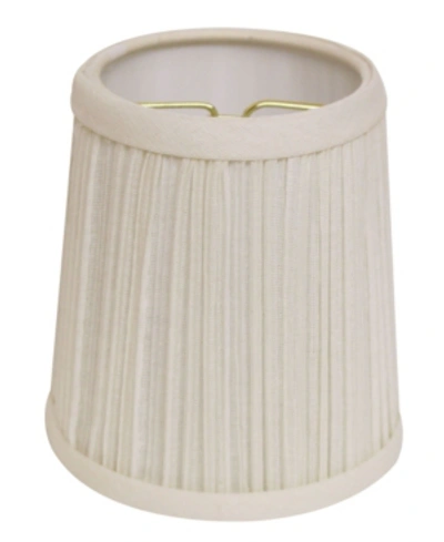 Cloth & Wire Cloth&wire Slant Hardback Chandelier Lampshade With Flame Clip In White