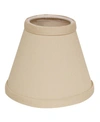 Cloth & Wire Cloth&wire Slant Hardback Chandelier Lampshade With Flame Clip In Beige