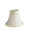 CLOTH & WIRE CLOTH&WIRE SLANT PURE SILK SHANTUNG CHANDELIER LAMPSHADE WITH FLAME CLIP