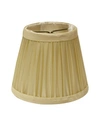 CLOTH & WIRE CLOTH&WIRE SLANT PENCIL PLEAT CHANDELIER LAMPSHADE WITH FLAME CLIP